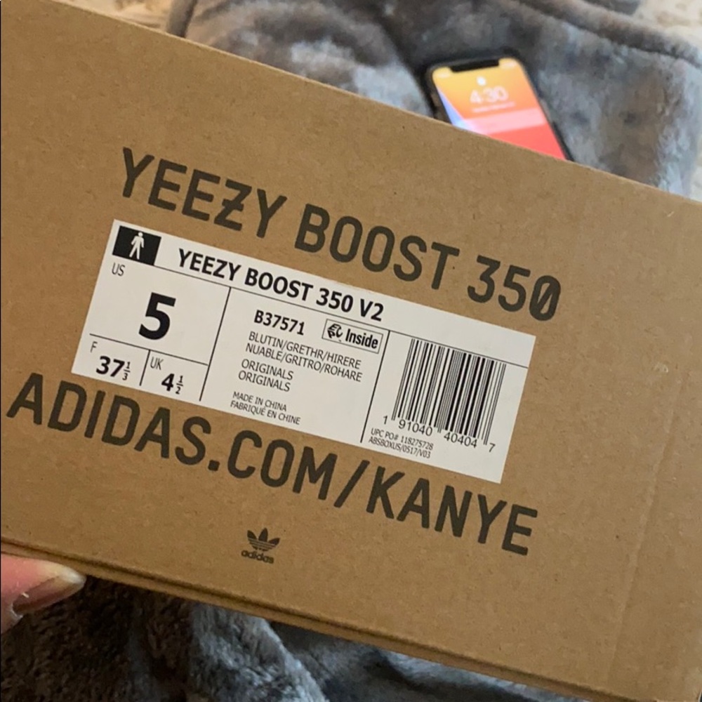 COPY - Yeezy Boost 350 V2 Blue Tint Size 5 - Picture 11 of 12